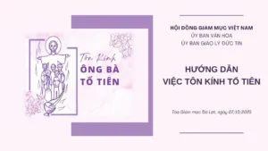 HƯỚNG DẪN VIỆC TÔN KÍNH TỔ TIÊN