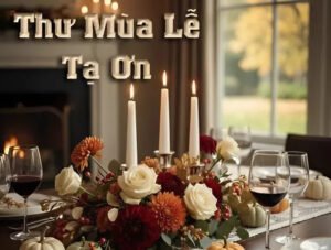 Thư mùa lễ Tạ Ơn gửi Chúa