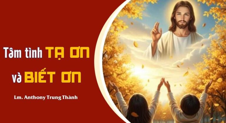 TÂM TÌNH TẠ ƠN VÀ BIẾT ƠN