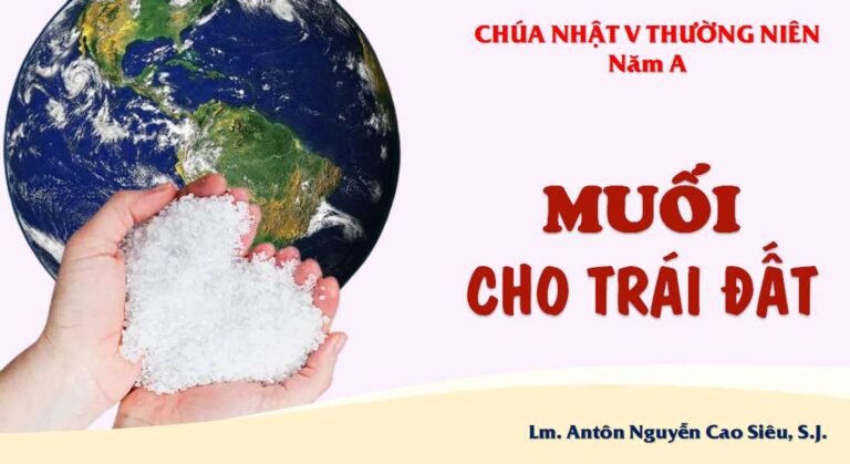 Suy Niệm Chúa nhật 5 Thường niên năm A (Mt 5,13-16)