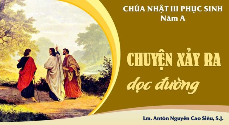 SUY NIỆM PHÚC ÂM CHÚA NHẬT 3 PHỤC SINH NĂM A (Lc 24,13-35)