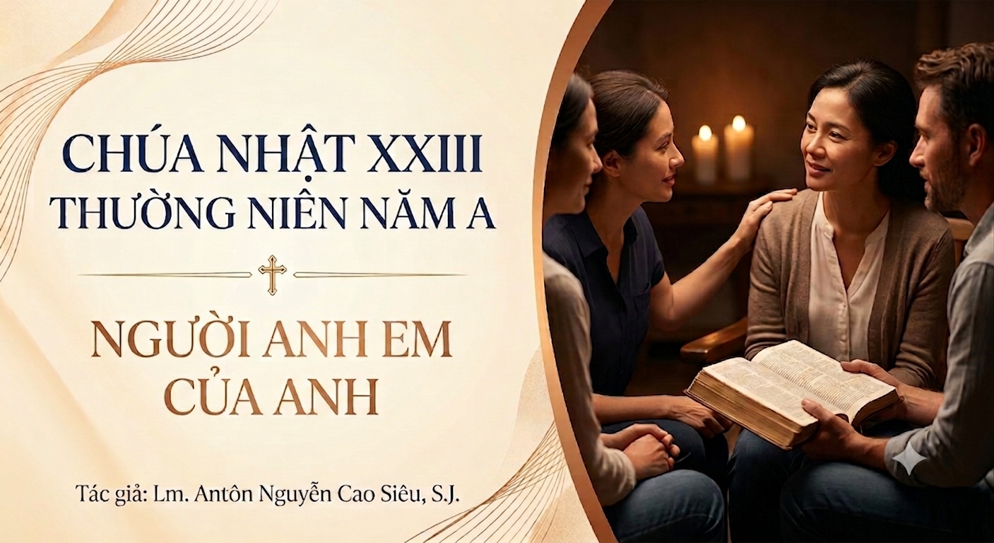 SUY NIỆM PHÚC ÂM CHÚA NHẬT 23 THƯỜNG NIÊN NĂM A (Mt 18,15-20)
