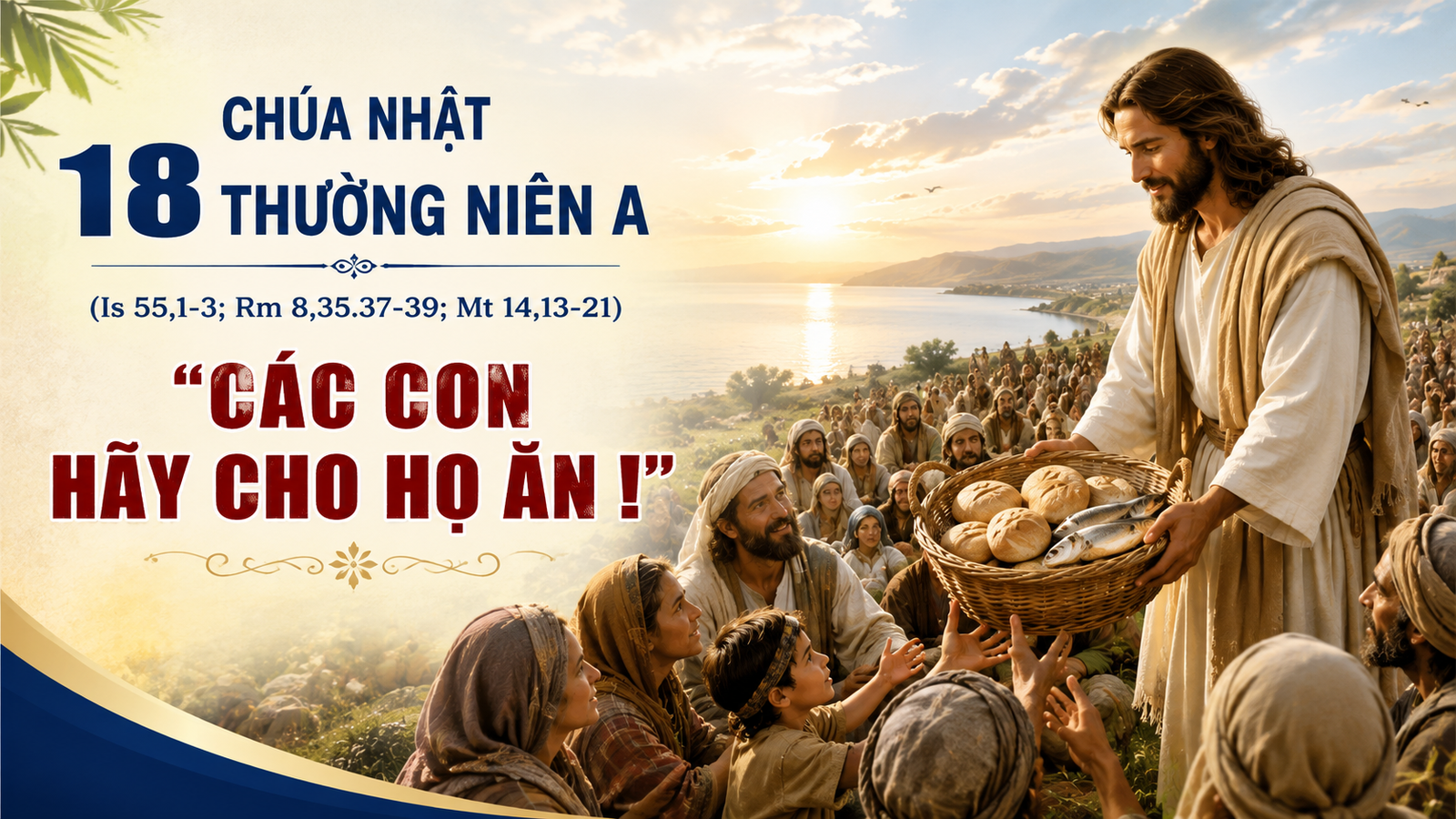 CÁC CON HÃY CHO HỌ ĂN !